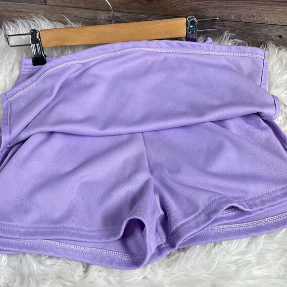 Lavender Skorts, Size Large, Elastic Waist - Picture 4 of 6